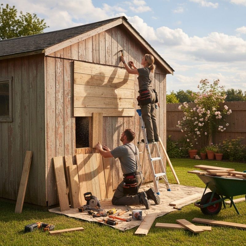 Shed Roof Repair in Alpharetta, GA